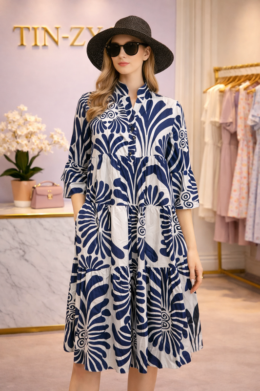 Womens loose shirt dress